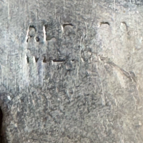 Abalone Shell Earrings, Clip On, Vintage Mexico Jewelry, Alpaca Silver - Picture 6 of 7